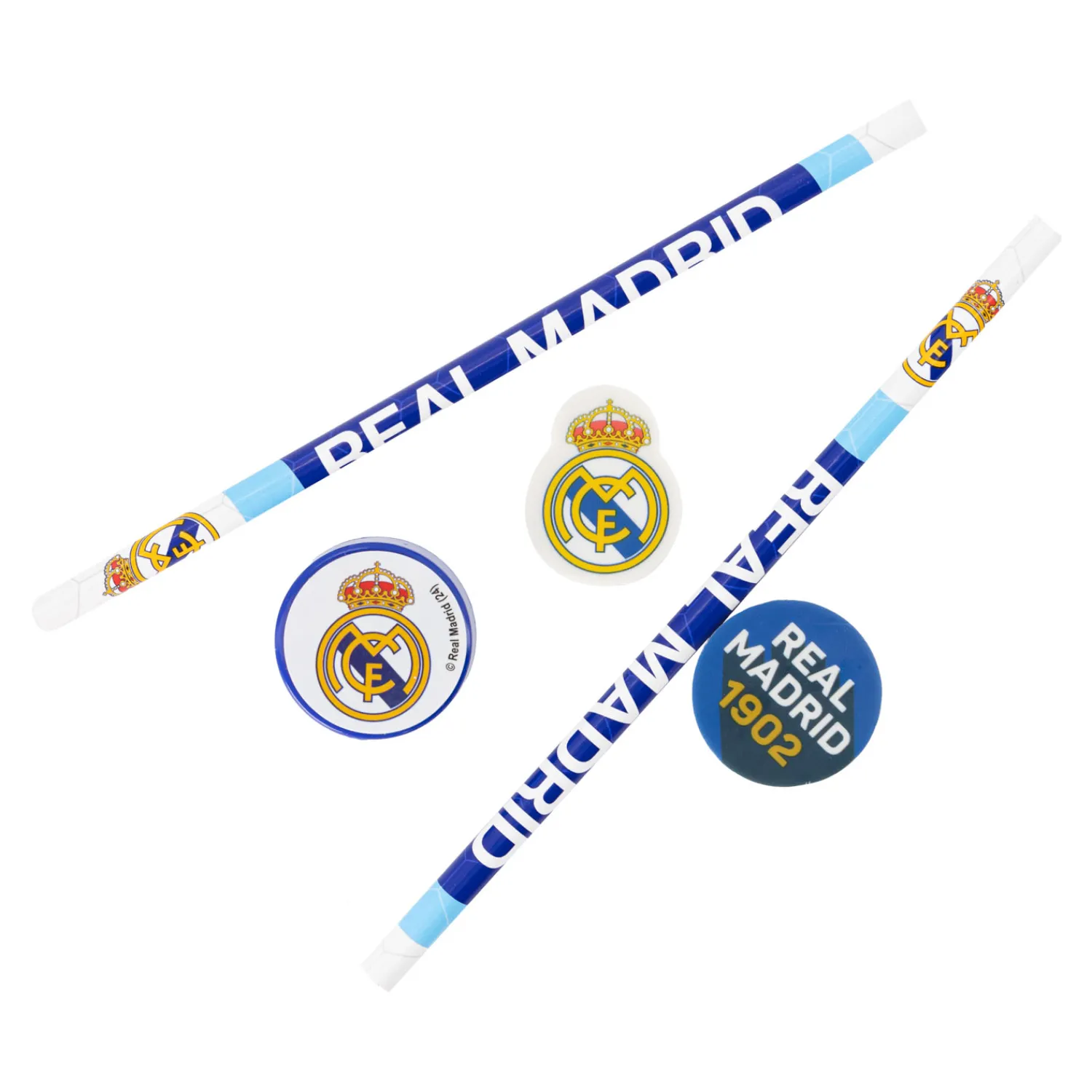 CyP Brands Evolution S.L. 5 Piece Stationery Set Real Madrid^ Stationery