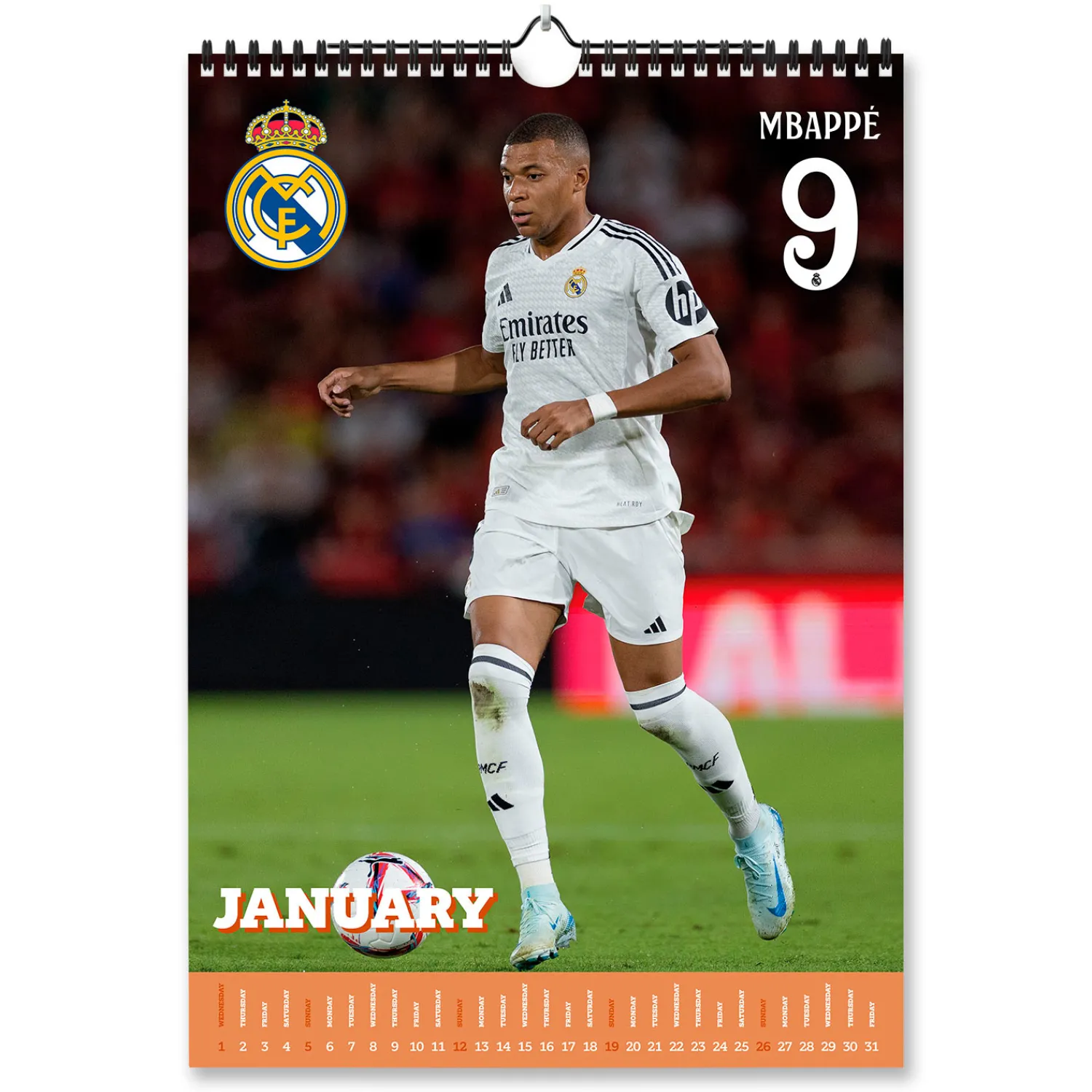 Grupo Erik Editores A3 Calendar 2025 Real Madrid^ Stationery