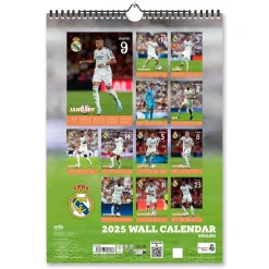 Grupo Erik Editores A3 Calendar 2025 Real Madrid^ Stationery