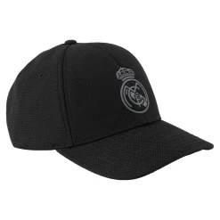 Project Rogers & JLK, S.L. Adult Cap Crest Piqué Black Real Madrid^ Caps