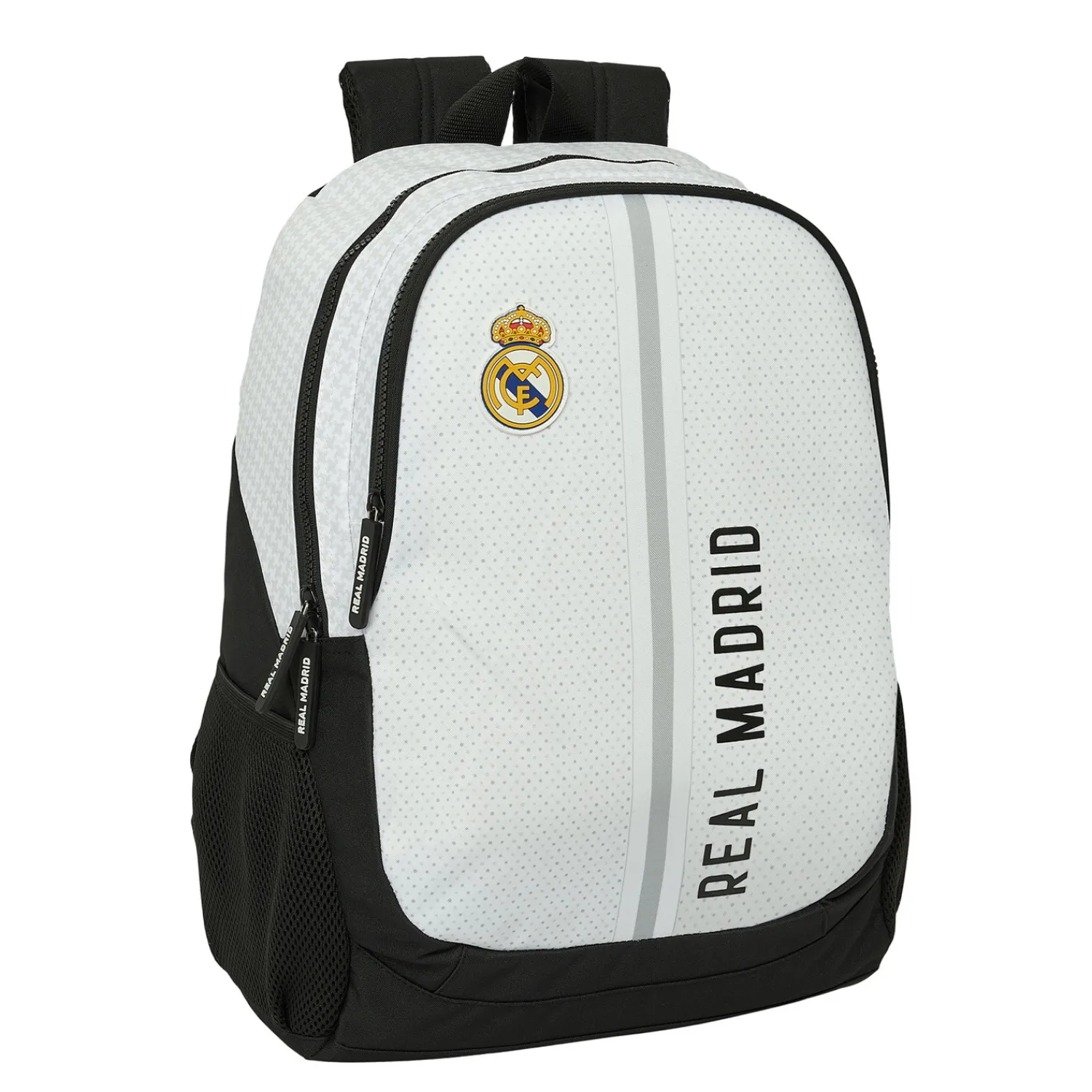 SAFTA S.A. Backpack Adaptable White/Black Real Madrid^ Bags & Luggage|Back To School