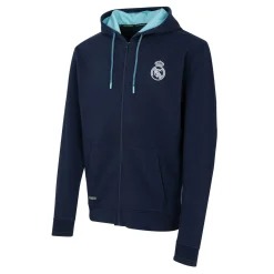 Foundry Bernabéu Neon Lights Mens Zip Through Hoodie Navy^ Sweatshirts