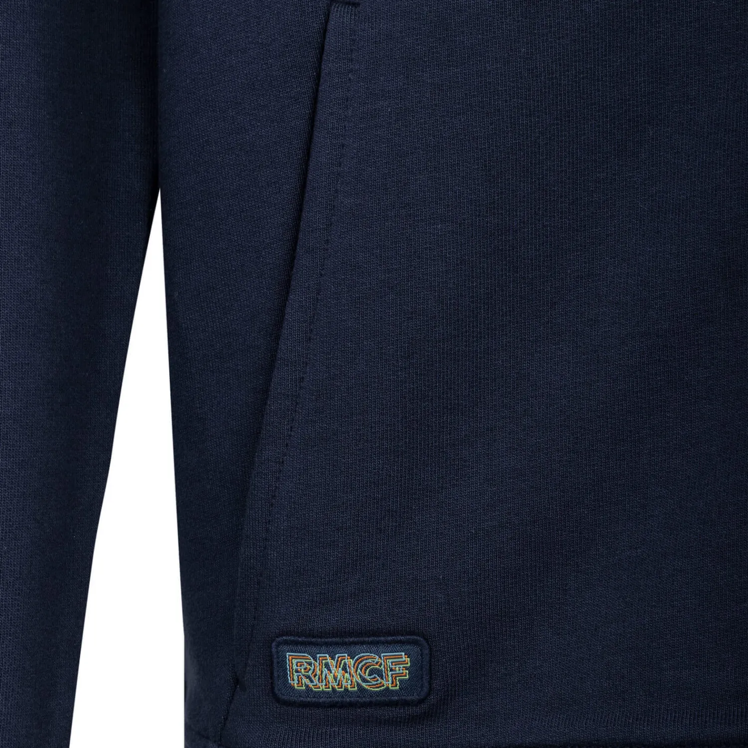 Foundry Bernabéu Neon Lights Mens Zip Through Hoodie Navy^ Sweatshirts