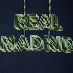 Foundry Bernabéu Neon Lights Mens Chest Print Oth Hoodie Navy^ Sweatshirts