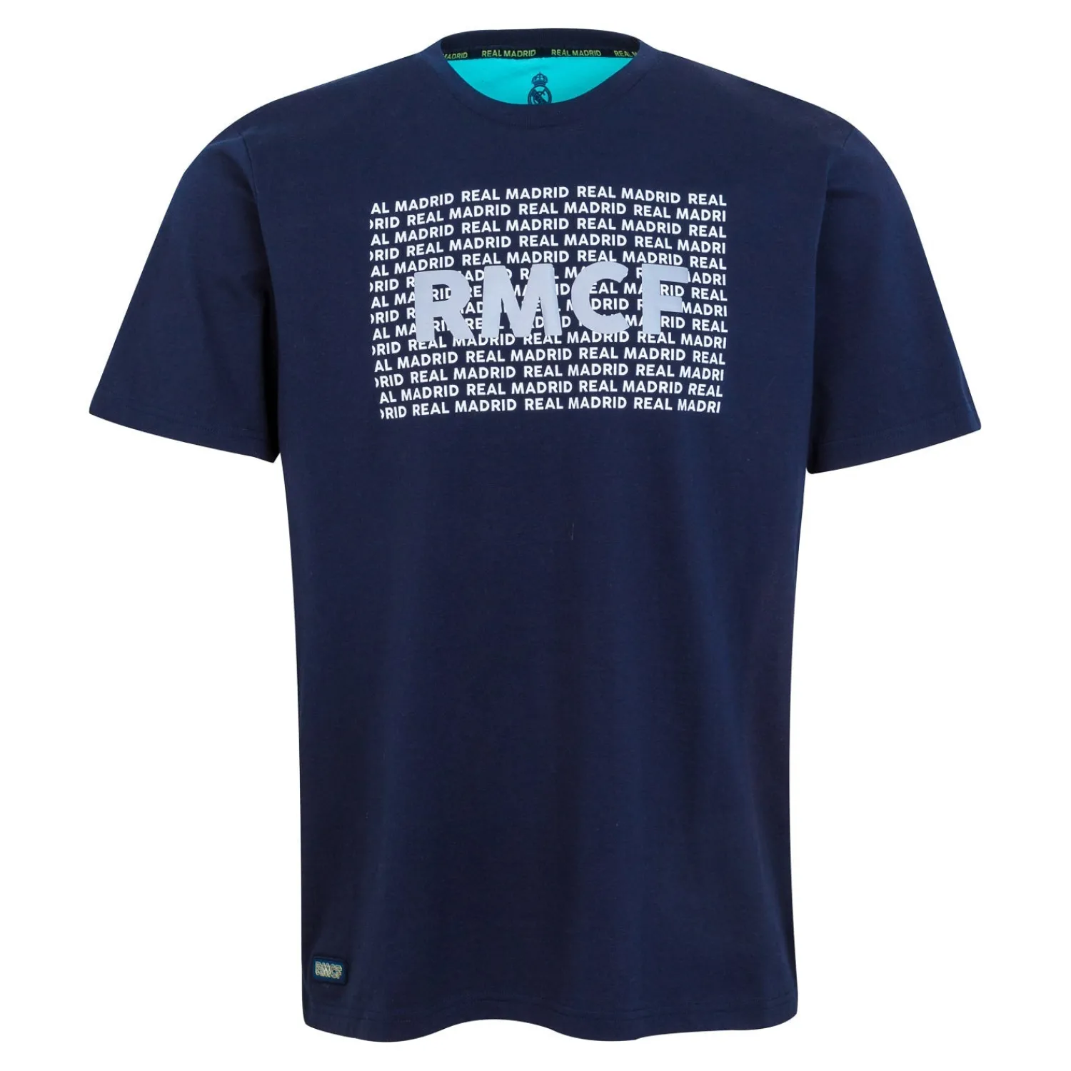 Foundry Bernabéu Neon Lights Mens RMCF Print T-Shirt Navy^ T-Shirts