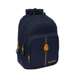 SAFTA S.A. Double Backpack Reinforced Navy Blue Real Madrid^ Bags & Luggage|Bags