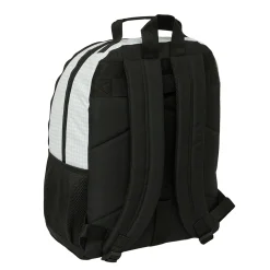 SAFTA S.A. Double Backpack White/Black Real Madrid^ Bags & Luggage|Back To School