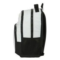 SAFTA S.A. Double Backpack White/Black Real Madrid^ Bags & Luggage|Back To School