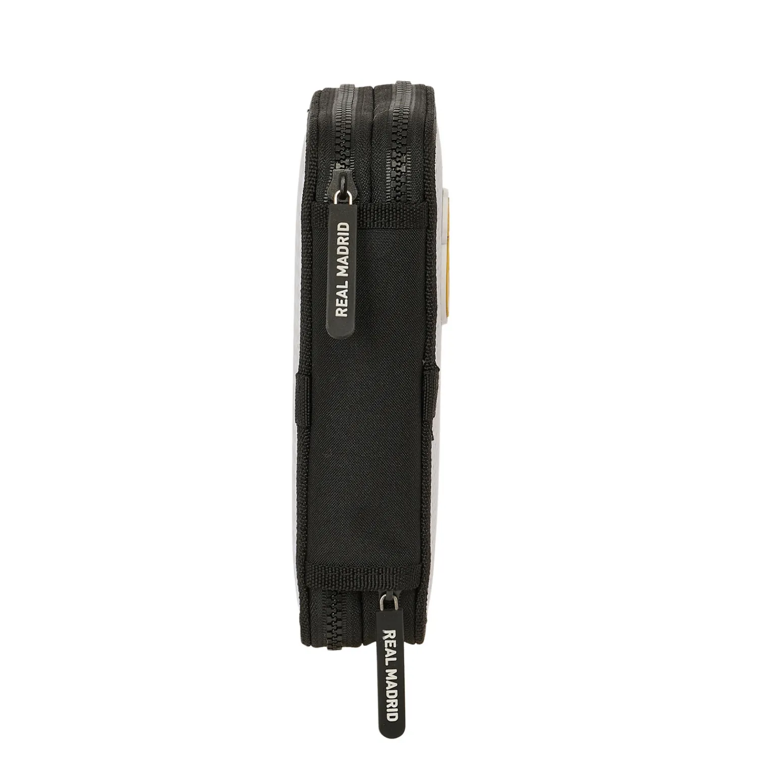 SAFTA S.A. Double Filled Pencil Case White/Black Real Madrid^ Back To School|Stationery