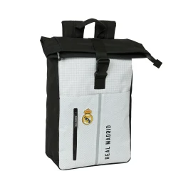 SAFTA S.A. Flap Backpack Laptop 15,6´´ White/Black Real Madrid^ Bags & Luggage|Back To School