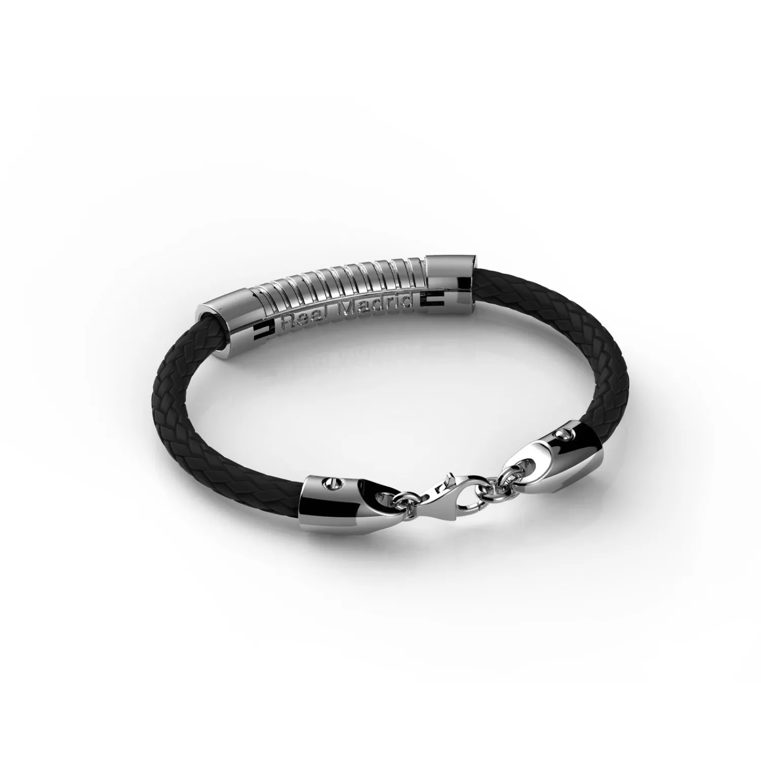 Sikno Jewellery, S.L. Leather Bracelet Silver Size 20^ Jewellery