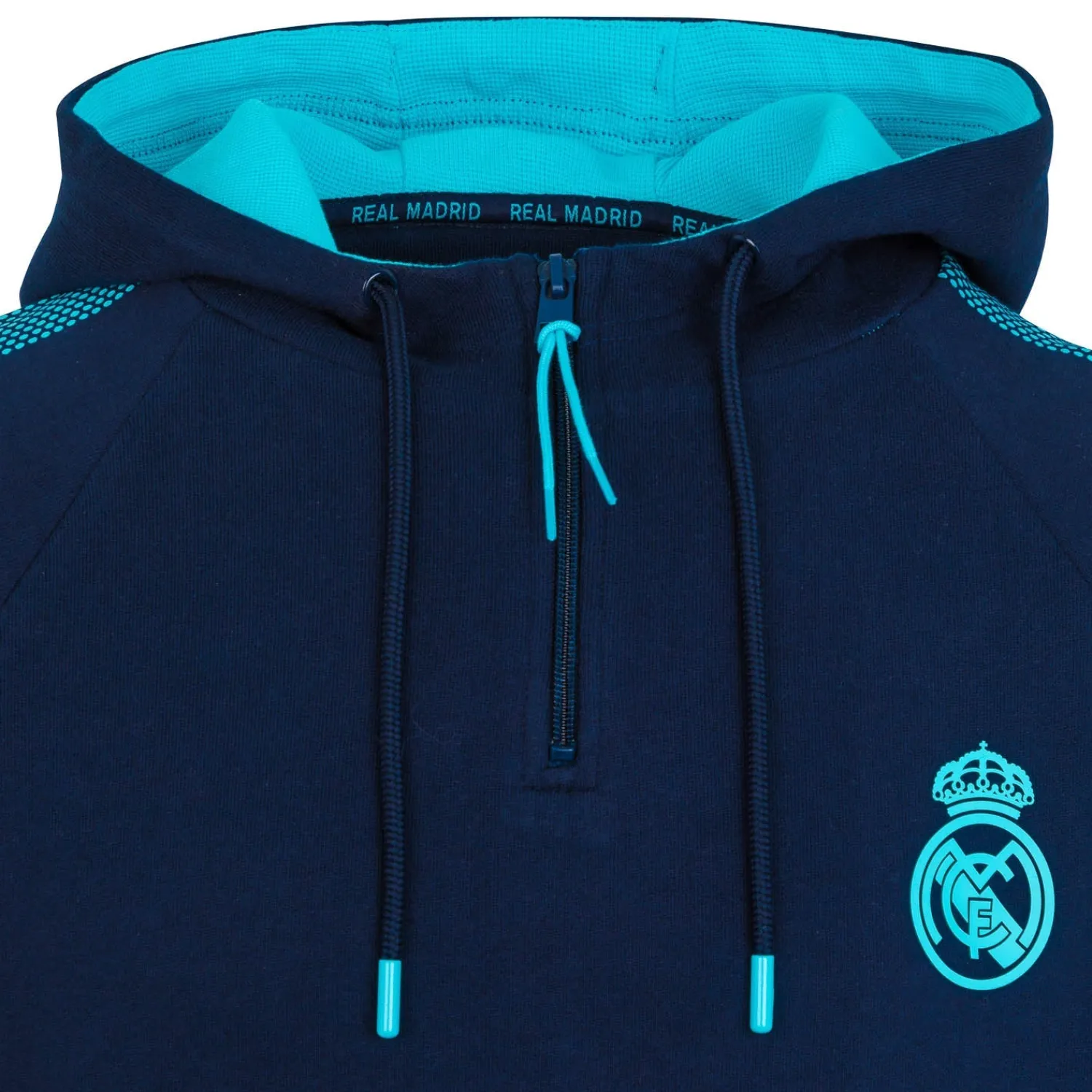 Foundry Madrid Sky Mens Panel Sleeve Zip Hoodie Navy^ Sweatshirts