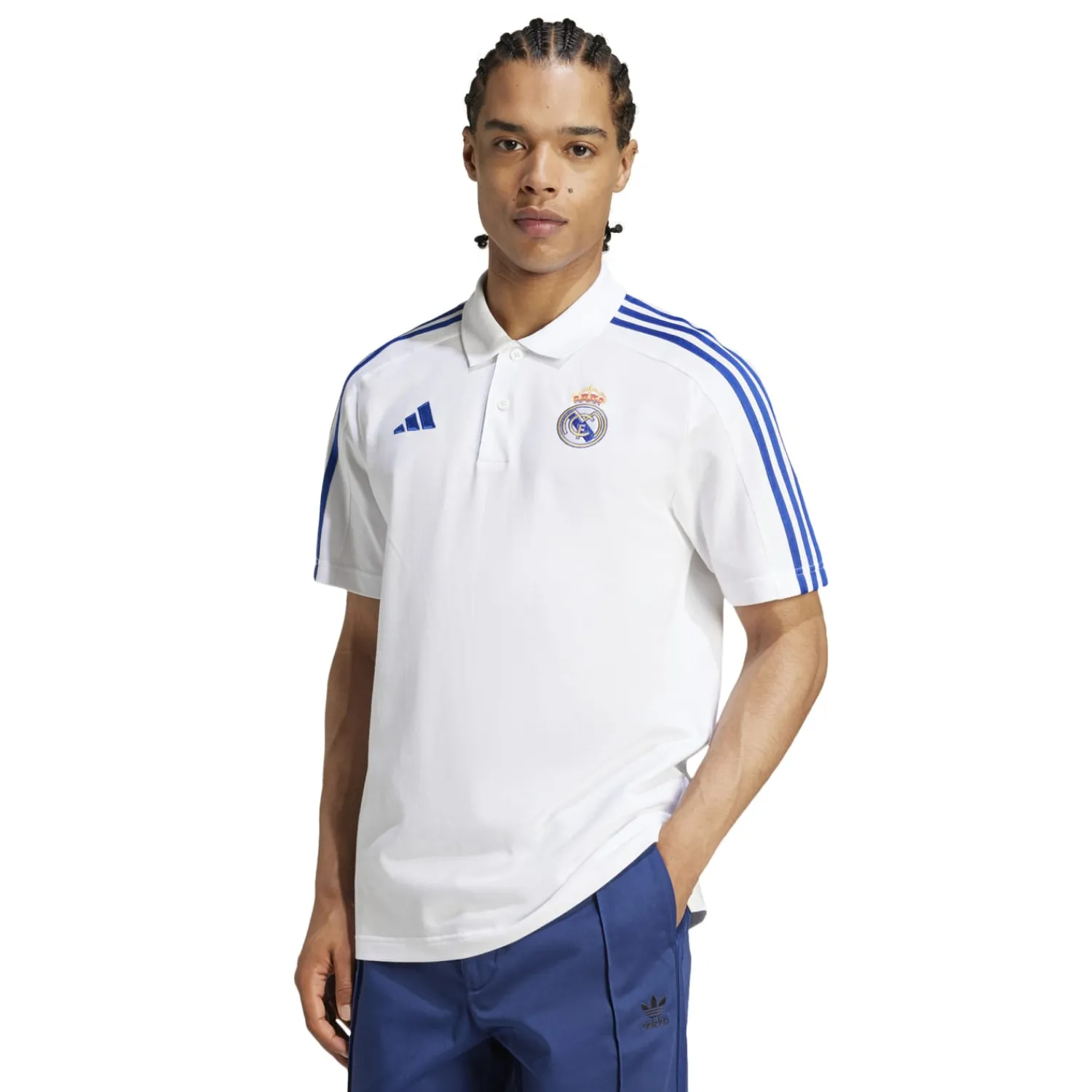 Adidas España, S.A.U Mens adidas DNA Polo 24/25 White^ Polos