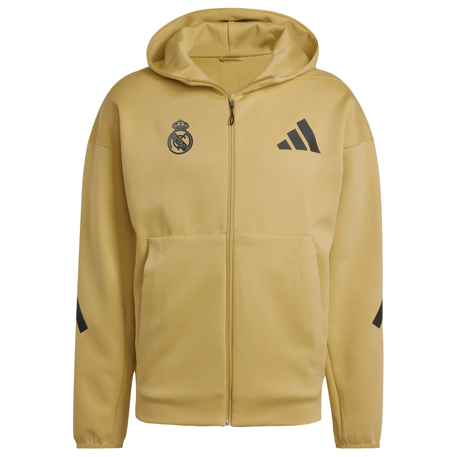 Adidas España, S.A.U Mens adidas Real Urban Full Zip Hoodie Oat^ Jackets|Sweatshirts