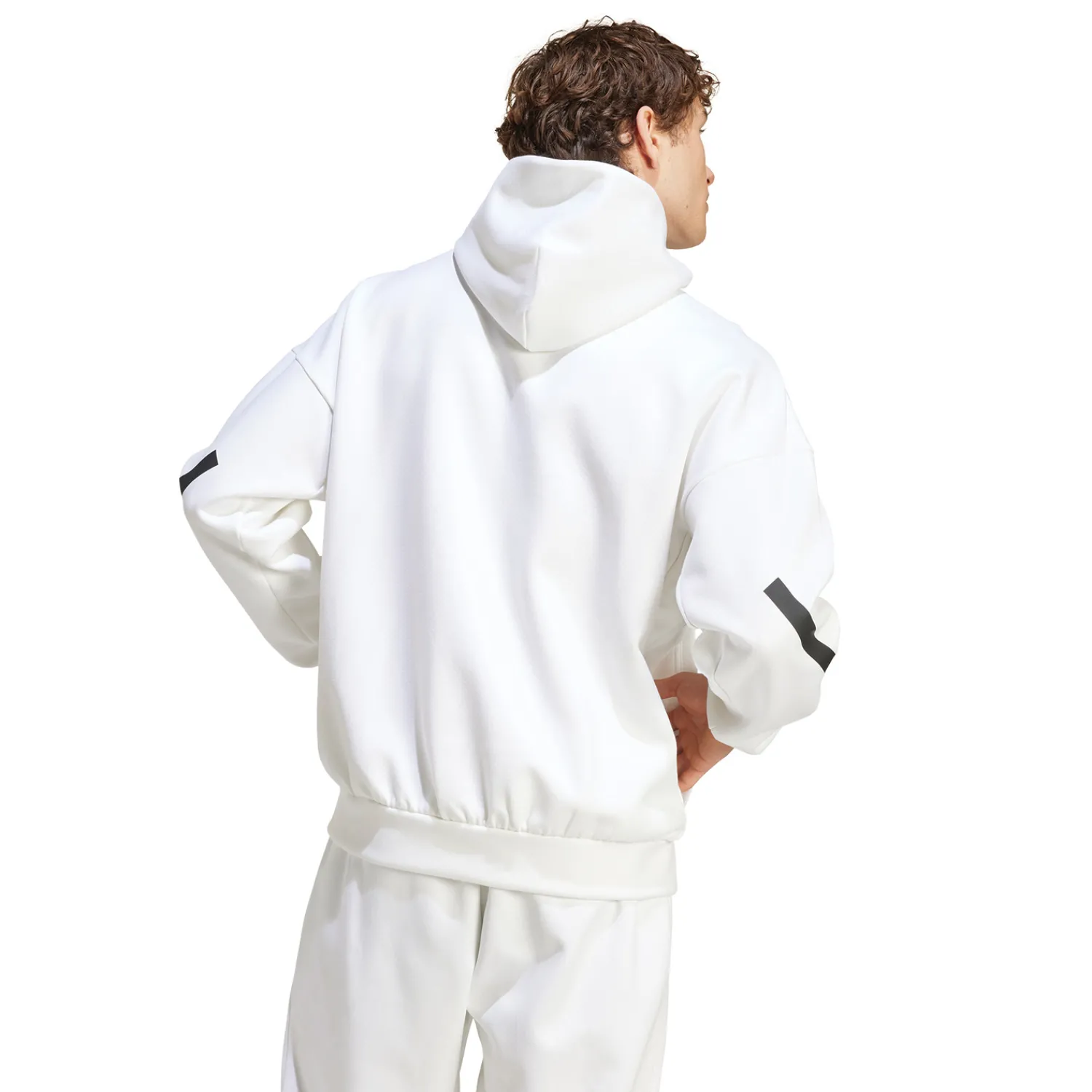 Adidas España, S.A.U Mens adidas Real Urban Hoodie White^ Sweatshirts|Sweatshirts