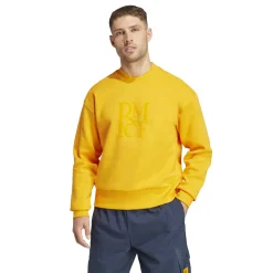 Adidas España, S.A.U Mens adidas SZN Crew Sweatshirt 24/25 Orange^ Sweatshirts