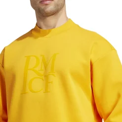 Adidas España, S.A.U Mens adidas SZN Crew Sweatshirt 24/25 Orange^ Sweatshirts