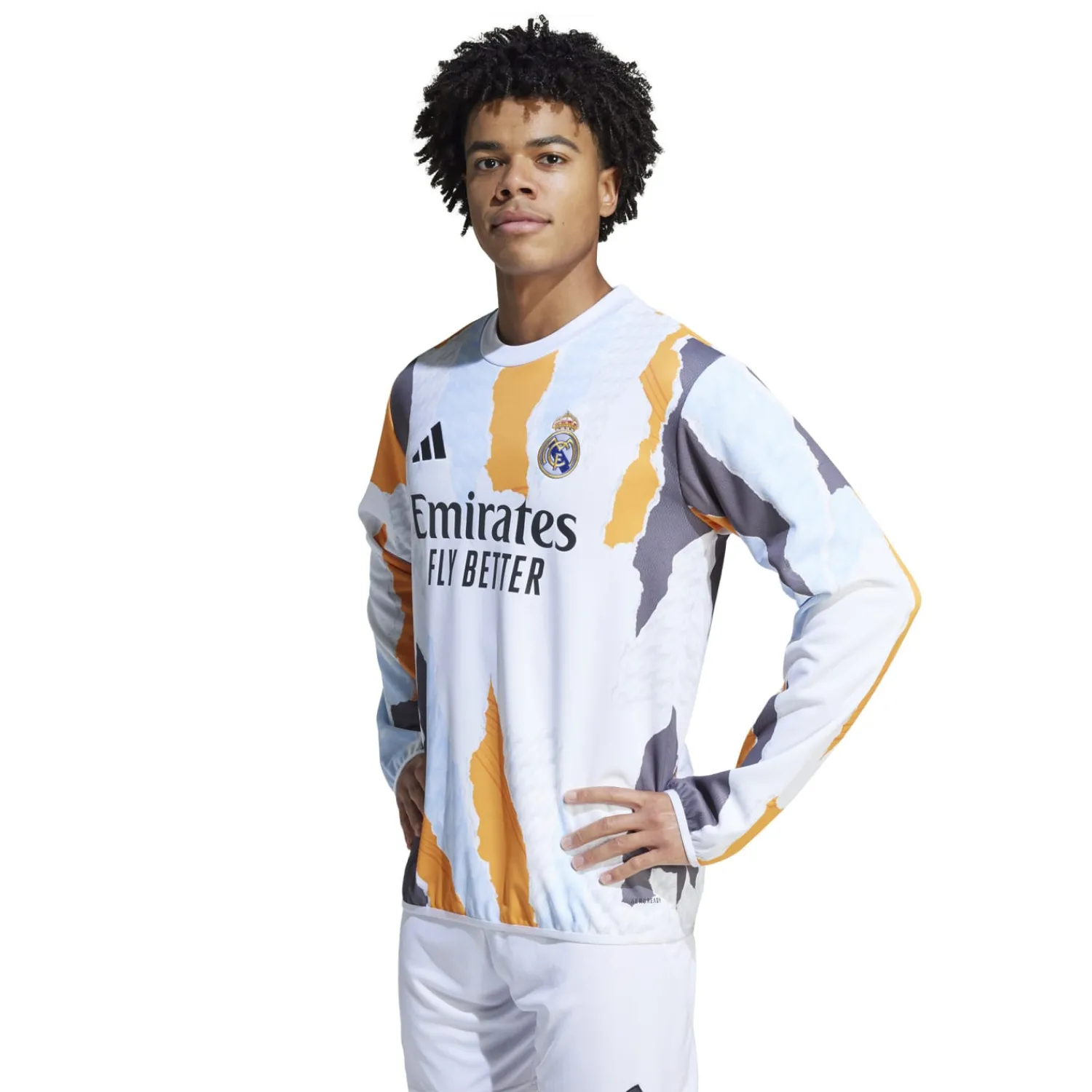 Adidas España, S.A.U Mens adidas Warm Up Sweatshirt 24/25 White^ Sweatshirts|Sweatshirts