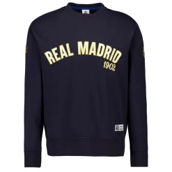 MBA Solutions Mens Baseball Crewneck Sweatshirt Navy Real Madrid^ Sweatshirts