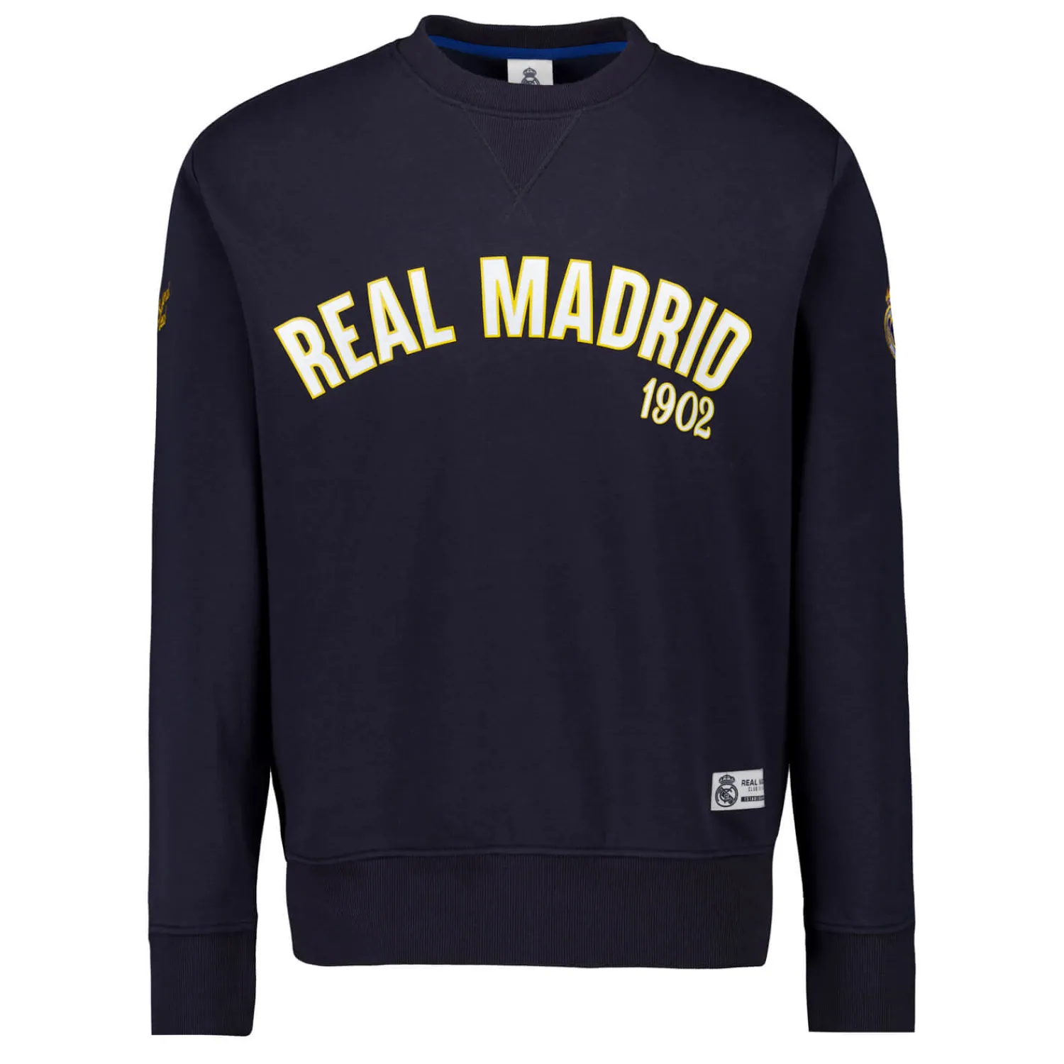 MBA Solutions Mens Baseball Crewneck Sweatshirt Navy Real Madrid^ Sweatshirts