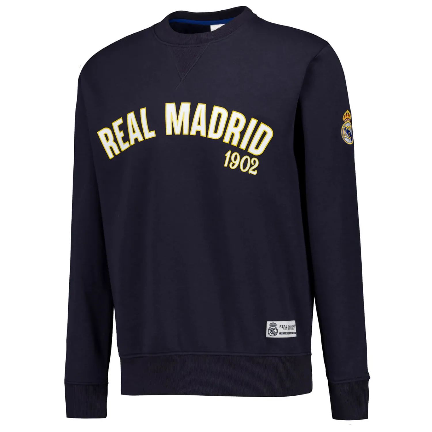 MBA Solutions Mens Baseball Crewneck Sweatshirt Navy Real Madrid^ Sweatshirts