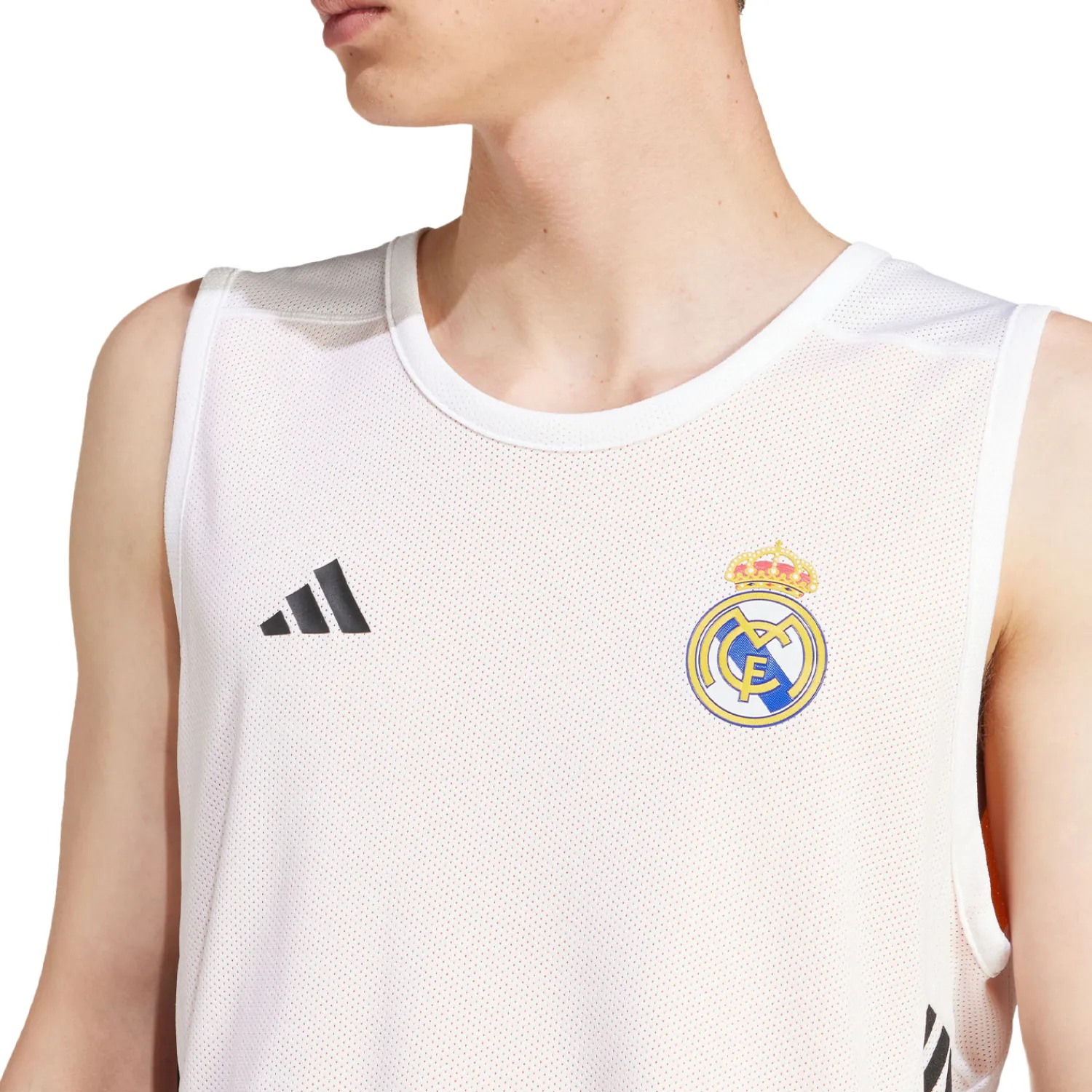 Adidas España, S.A.U Mens Basketball Reversible Training Shirt 24/25 Orange/White^ T-Shirts|T-Shirts
