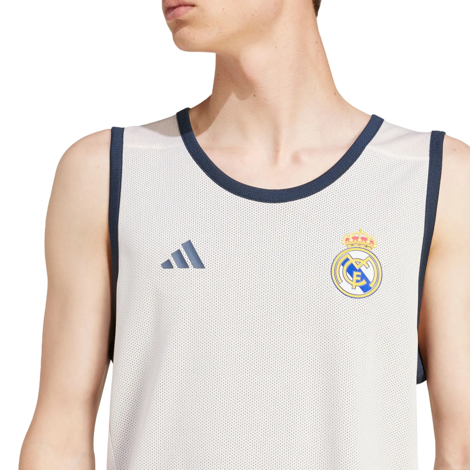 Adidas España, S.A.U Mens Basketball Reversible Training Shirt 24/25 Navy/Beige^ T-Shirts|T-Shirts