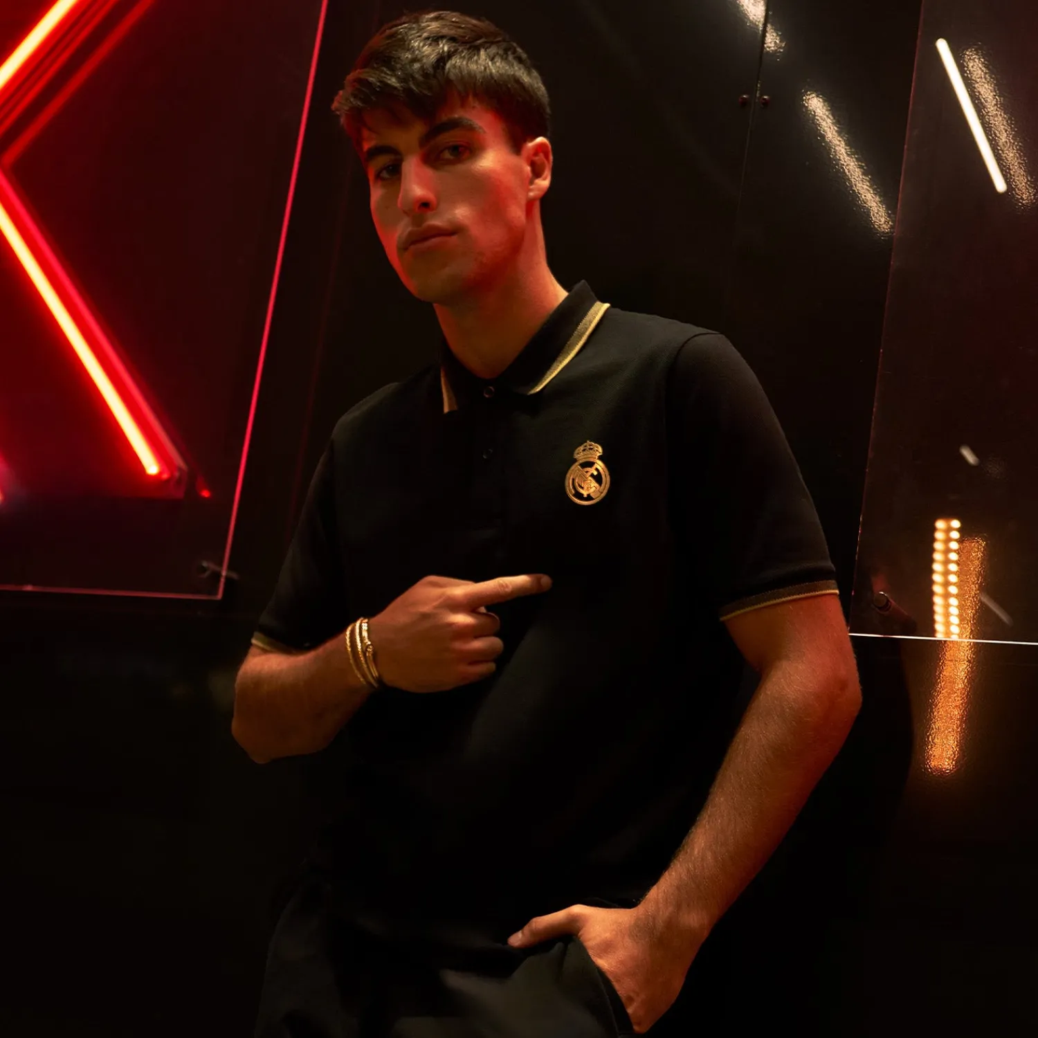 OSDM Mens Black & Gold Polo^ Polos