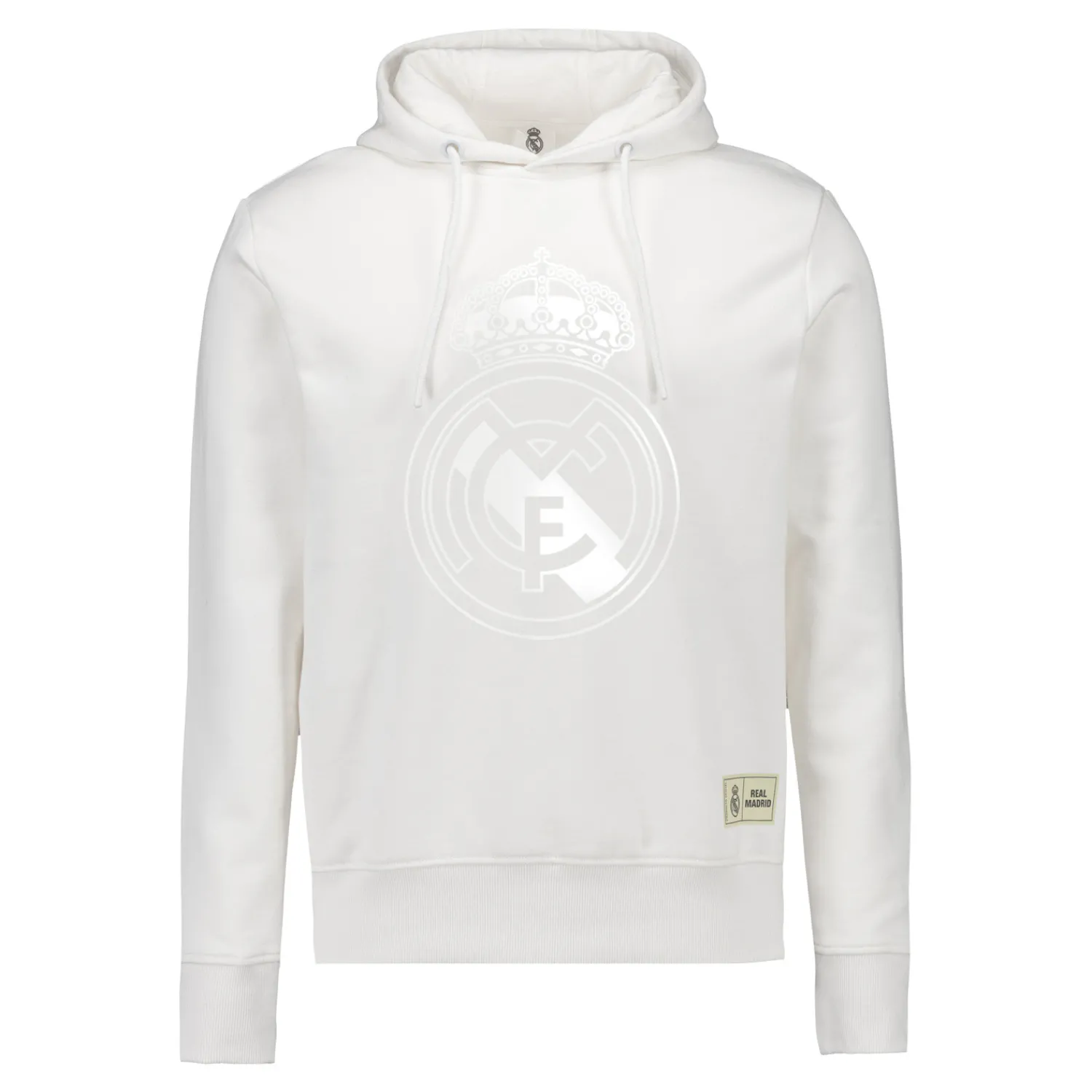 MBA Solutions Mens Blackout Hoodie Crest White Real Madrid^ Sweatshirts