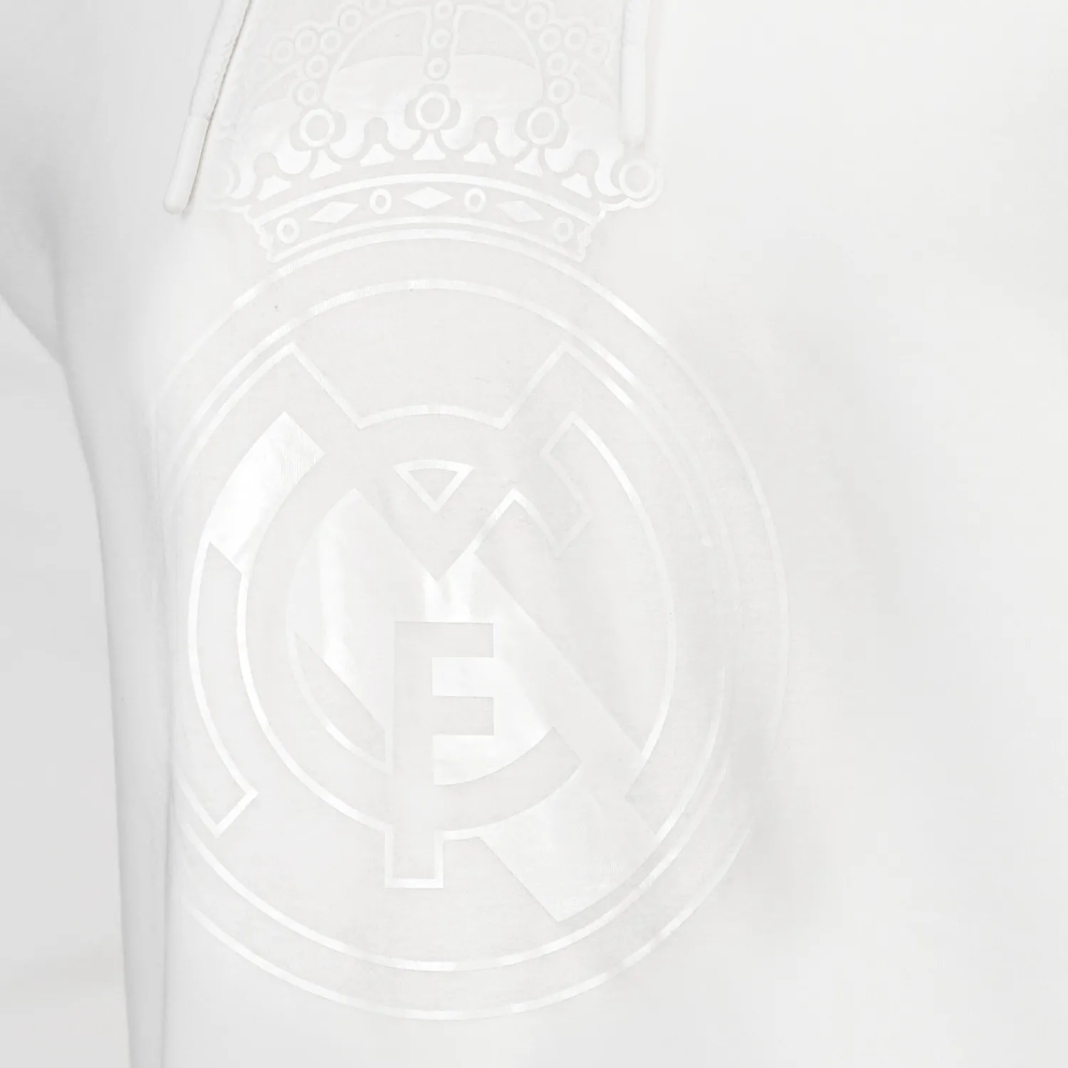 MBA Solutions Mens Blackout Hoodie Crest White Real Madrid^ Sweatshirts