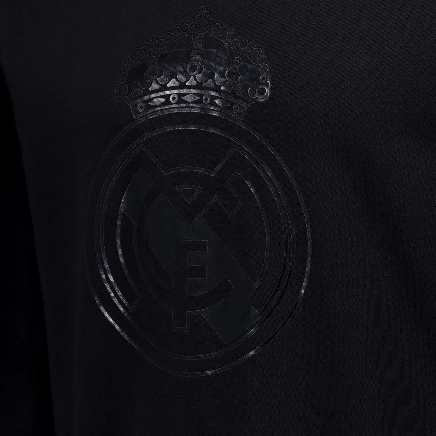 MBA Solutions Mens Blackout Sweatshirt Crest Black Real Madrid^ Sweatshirts