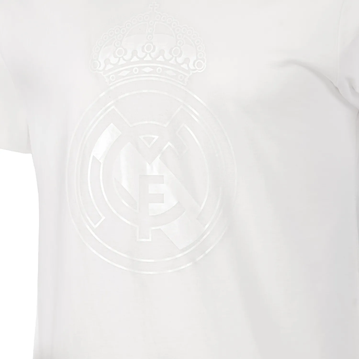 MBA Solutions Mens Blackout T-Shirt Crest White Real Madrid^ T-Shirts