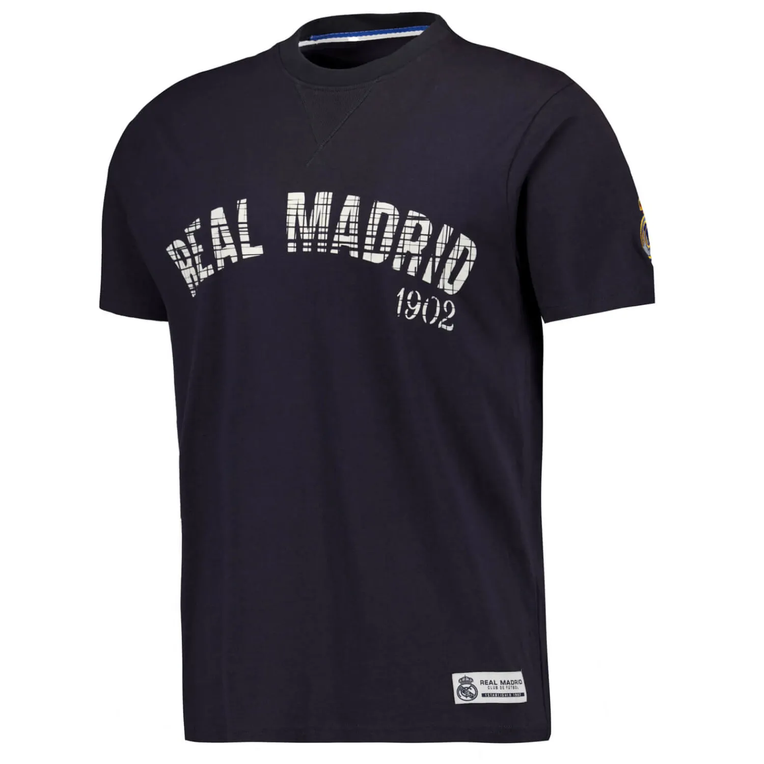 MBA Solutions Mens Crack Printed Baseball T-Shirt Navy Real Madrid^ T-Shirts
