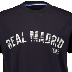 MBA Solutions Mens Crack Printed Baseball T-Shirt Navy Real Madrid^ T-Shirts