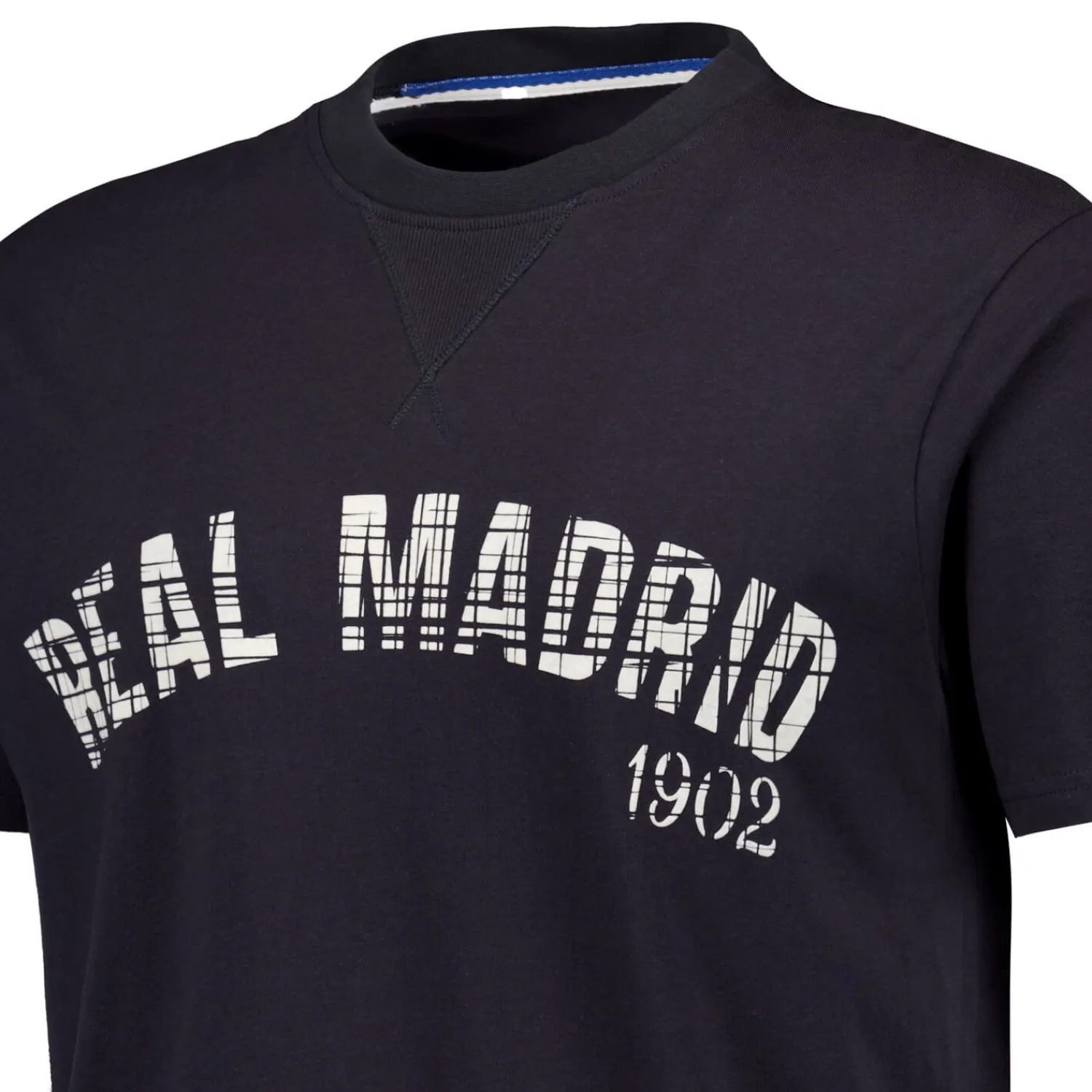 MBA Solutions Mens Crack Printed Baseball T-Shirt Navy Real Madrid^ T-Shirts