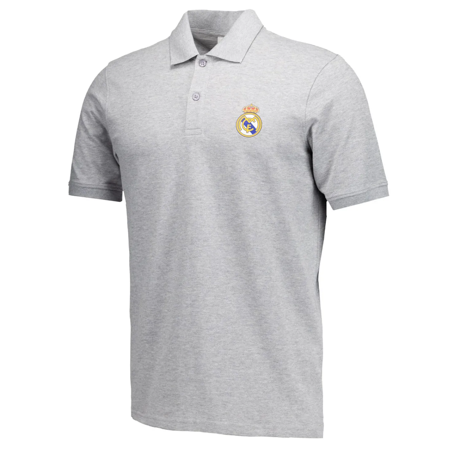 OSDM Mens ECO Essentials Real Madrid Color Crest Polo Light Grey^ Polos