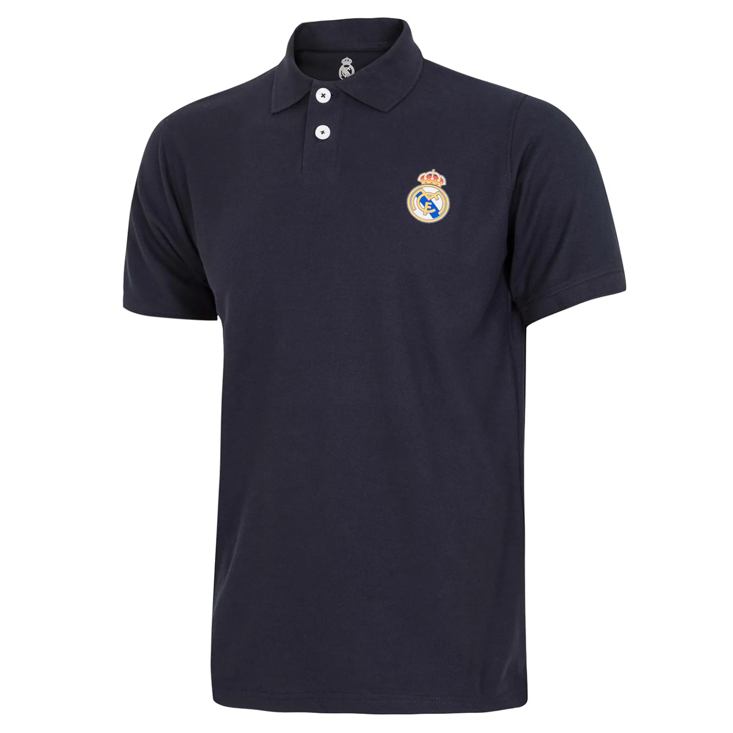 T&F Mens Essentials Color Crest Polo Navy^ Polos