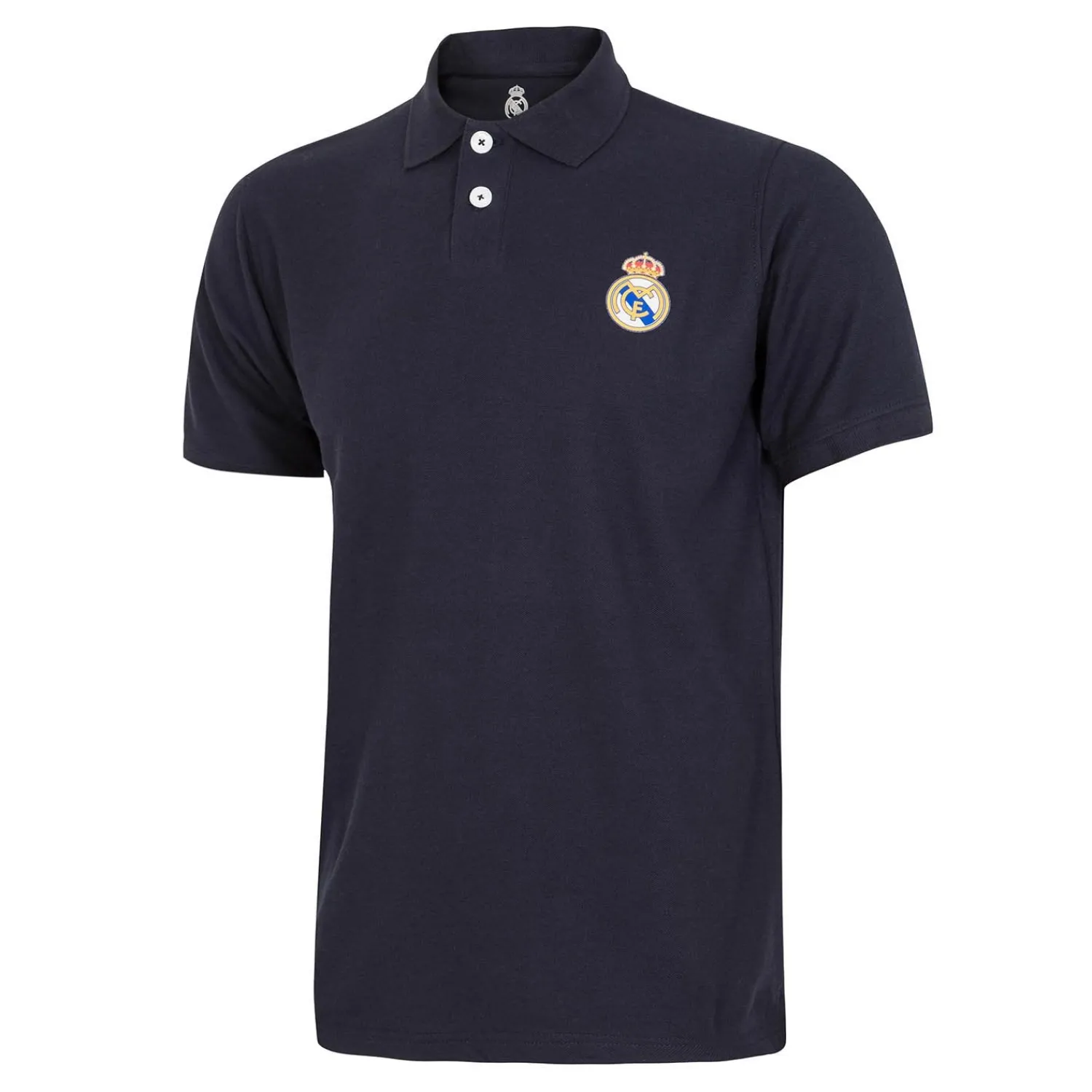 T&F Mens Essentials Color Crest Polo Navy^ Polos