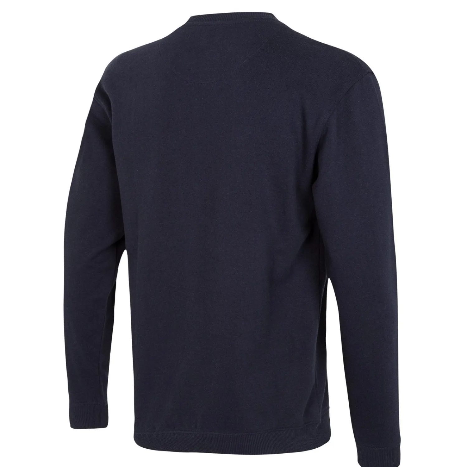 T&F Mens Essentials Color Crest Crew Navy^ Sweatshirts