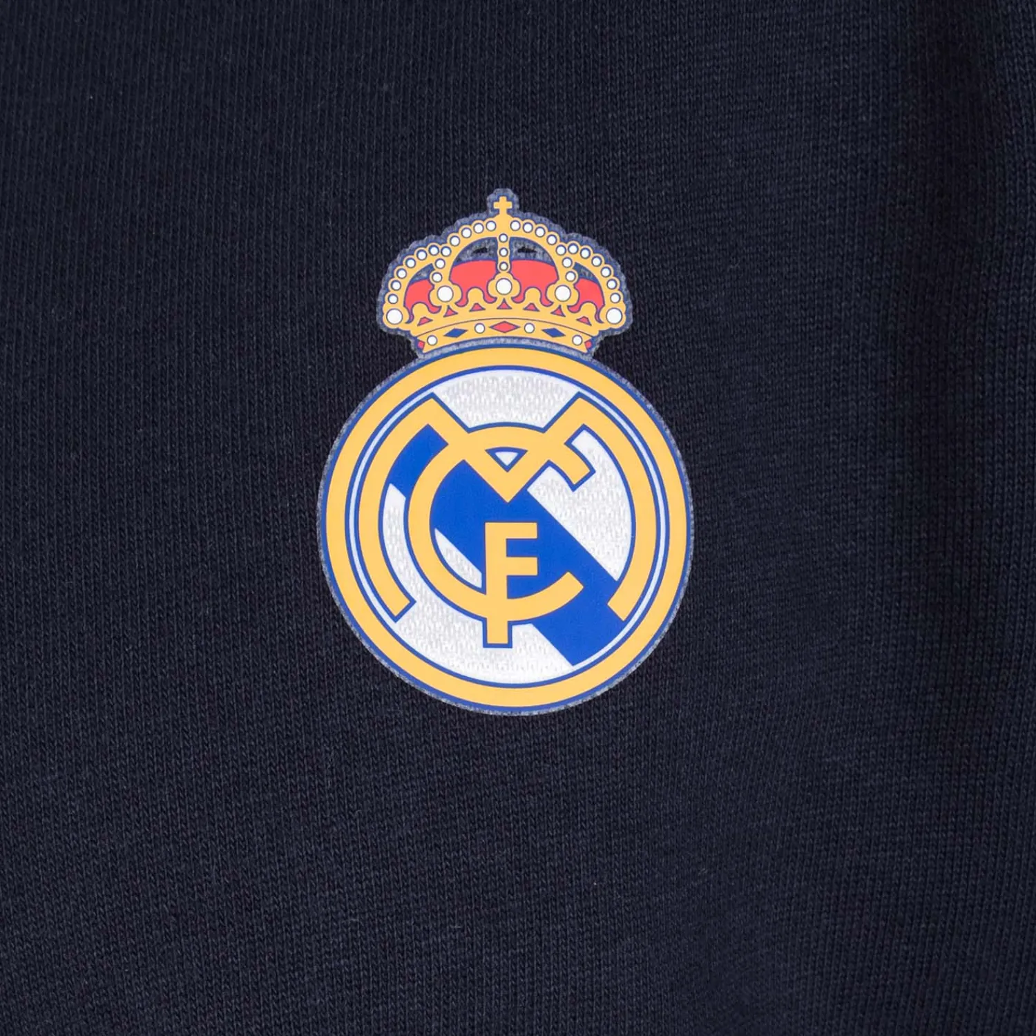 T&F Mens Essentials Color Crest Crew Navy^ Sweatshirts