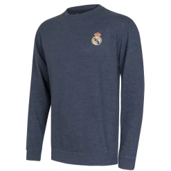 T&F Mens Essentials Color Crest Crew Blue Blend^ Sweatshirts