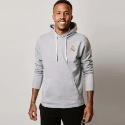 T&F Mens Essentials Color Crest Hoody Light Grey^ Sweatshirts