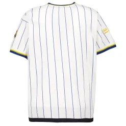 MBA Solutions Mens Oversized Striped Baseball T-Shirt Off White Real Madrid^ T-Shirts