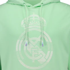 Foundry Mens Pastel Crest Hoodie Green Real Madrid^ Sweatshirts