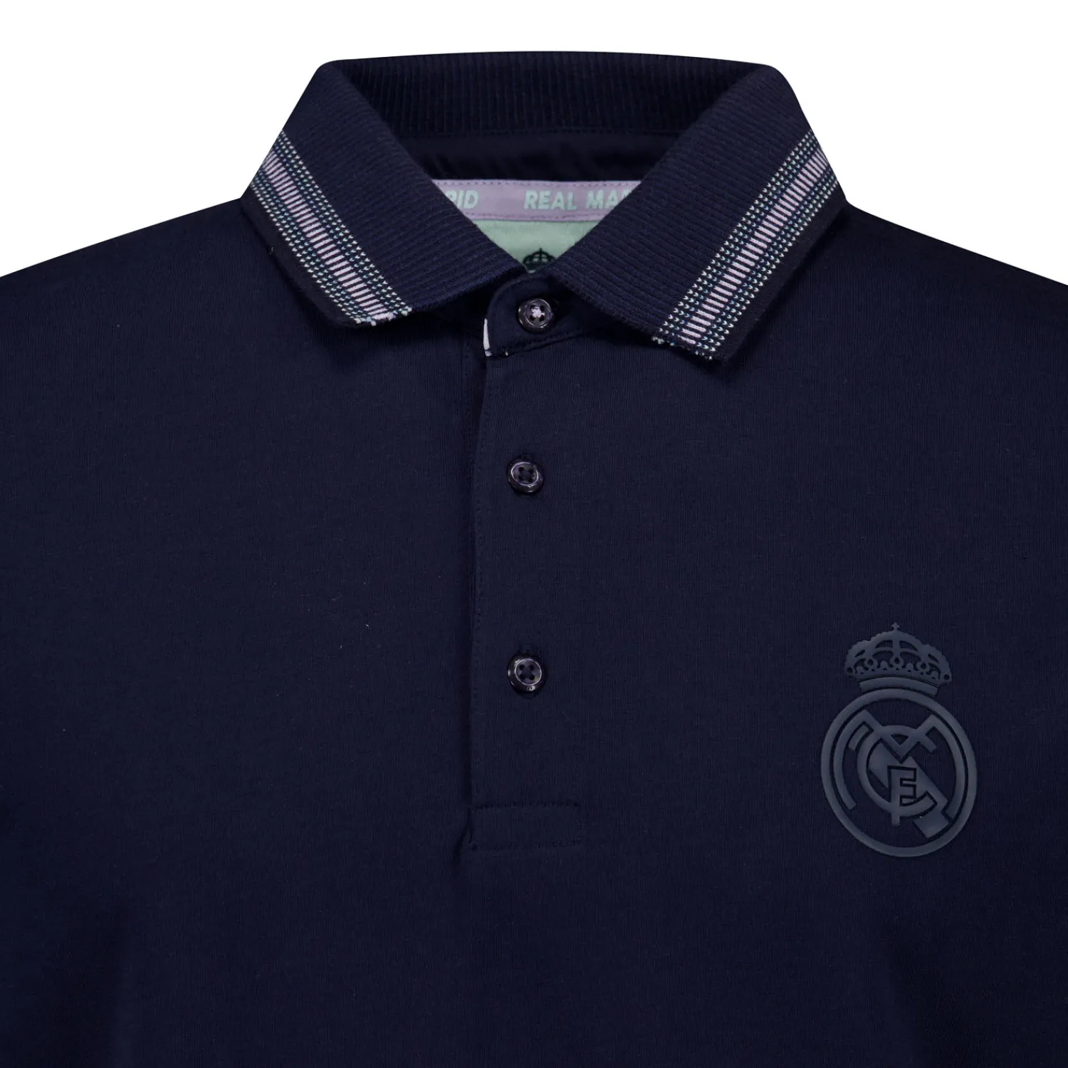 Foundry Mens Pastel Multi Tipped Polo Shirt Navy Real Madrid^ Polos