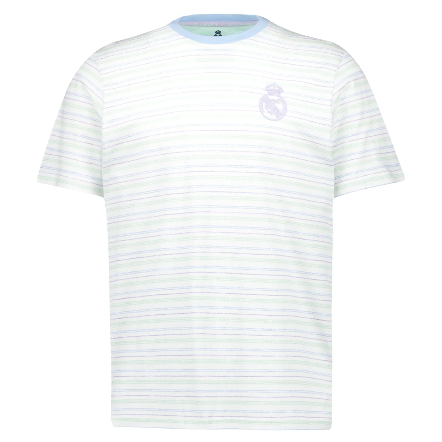 Foundry Mens Pastel Single T-Shirt Y/D Stripe Tee Light Real Madrid^ T-Shirts