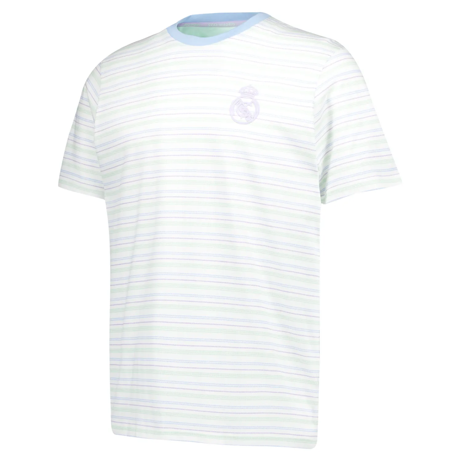 Foundry Mens Pastel Single T-Shirt Y/D Stripe Tee Light Real Madrid^ T-Shirts