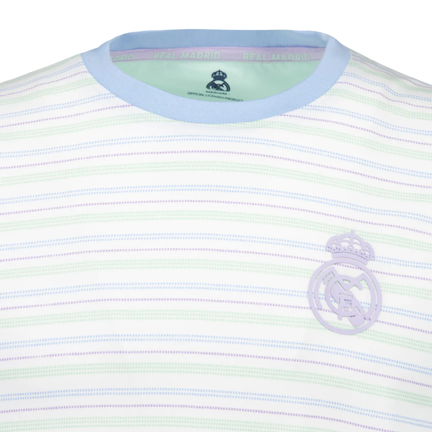 Foundry Mens Pastel Single T-Shirt Y/D Stripe Tee Light Real Madrid^ T-Shirts