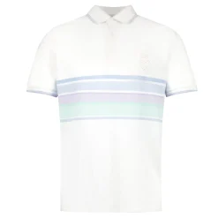 Foundry Mens Pastel Stripe Polo Shirt White Real Madrid^ Polos