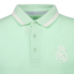 Foundry Mens Pastel Two Tone Pique Polo Shirt Green Real Madrid^ Polos